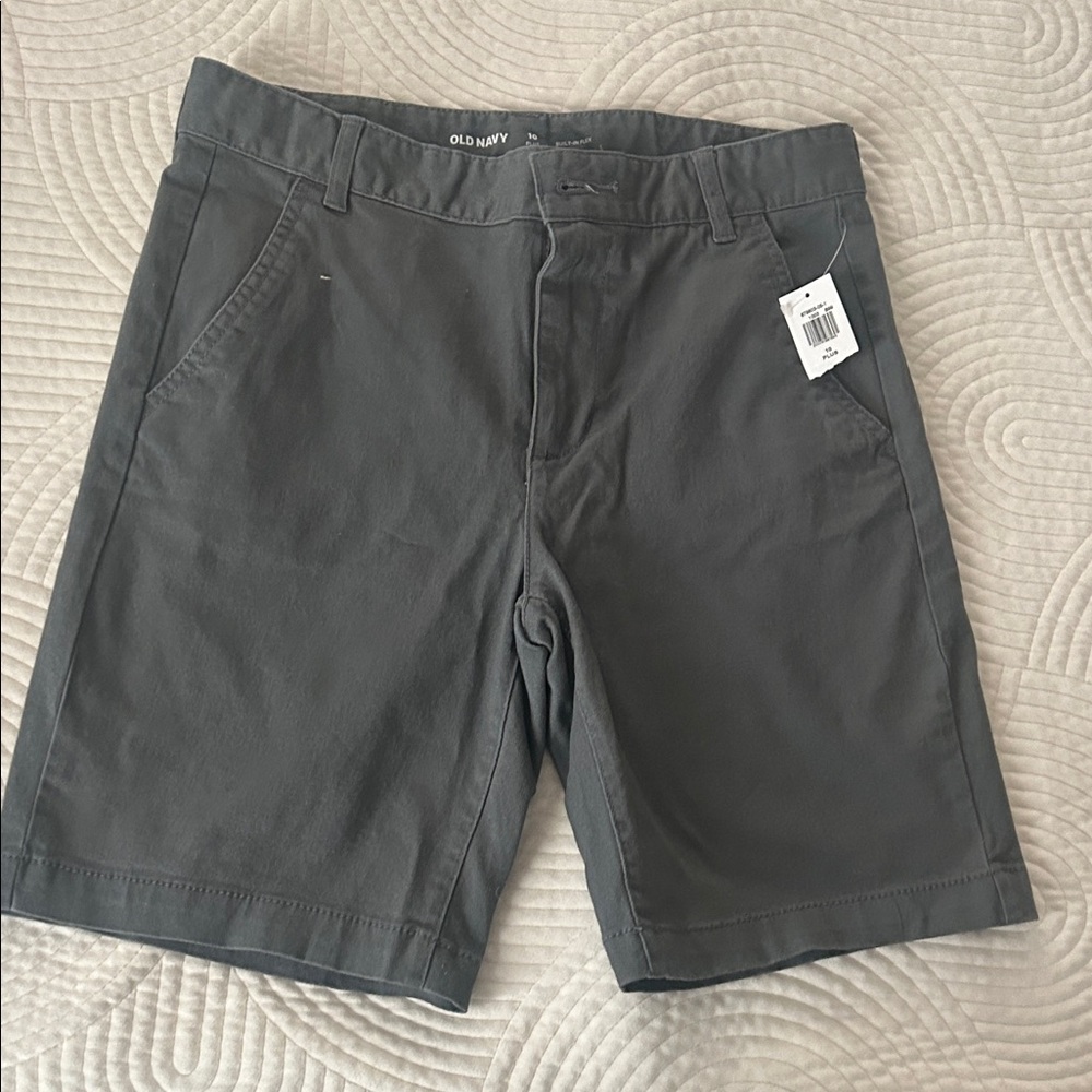 Old Navy Boys Charcoal Flat Front Shorts